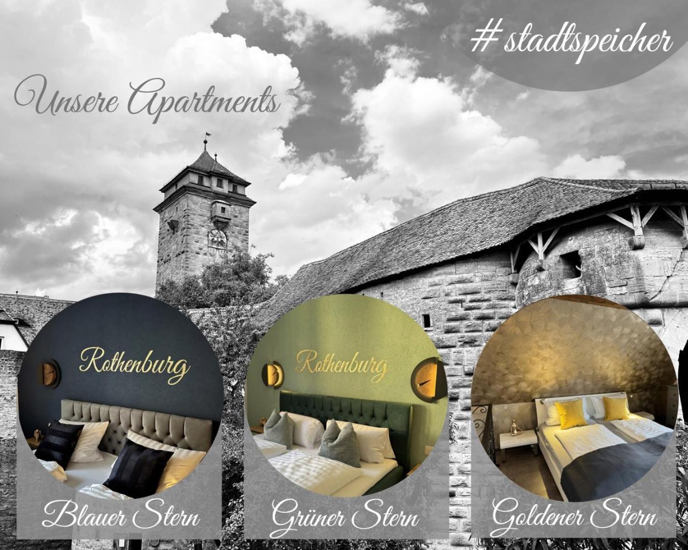 #Stadtspeicher - Suite Goldener Stern In Der Altstadt โรเทนบวร์ก อ็อบ แดร์เทาเบอร์ ภายนอก รูปภาพ